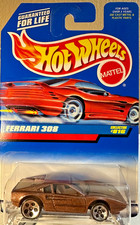 1998 Hot Wheels First Editions 816 FERRARI 308 Brown W/5 Hole Wheels