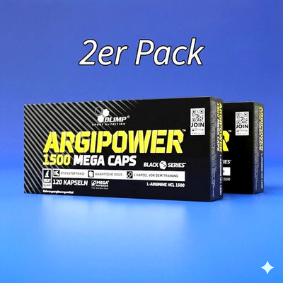 (80,64 /kg)Olimp ARGIPOWER 1500 Mega L-Arginin  HCI, 2 Pack je  120 Kapseln