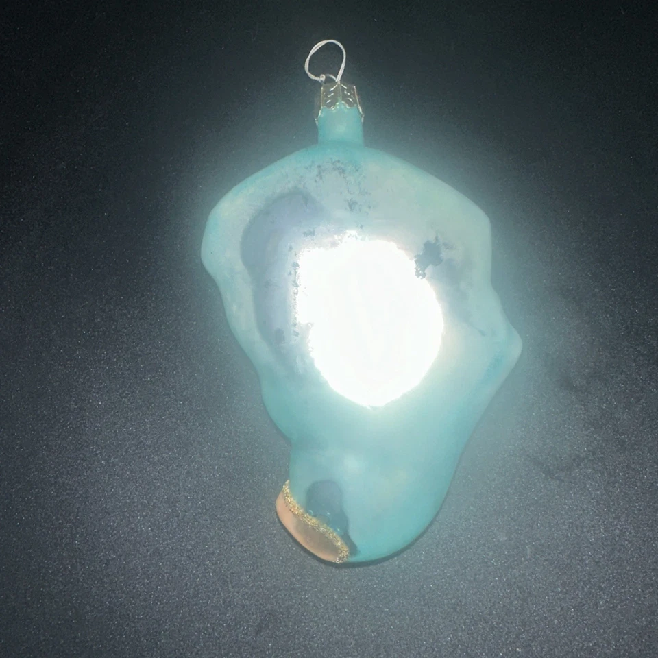 De colección 1992 Christopher Radko verde azulado señora y niño adorno de Navidad 4,5 pulgadas’s Foto 3 de 4