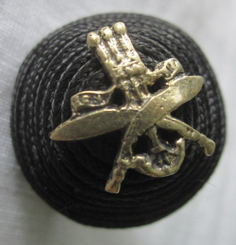 WW2 British Army Royal Gurkha Rifles Black Braided Hat Boss Badge Kukri Knives