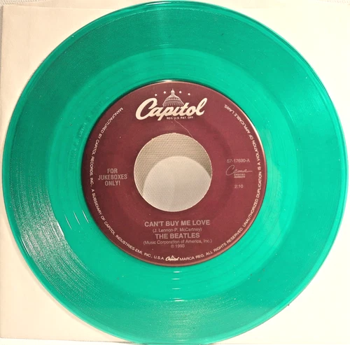 The Beatles  CAN'T BUY ME LOVE / YOU CAN'T DO THAT - Capitol Green Vinyl 7" 45