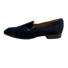 HERMES Black Satin Women's Shoes
