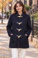 Vintage McGregor Navy Wool Duffle Coat Women’s 14 Toggle Made in USA E