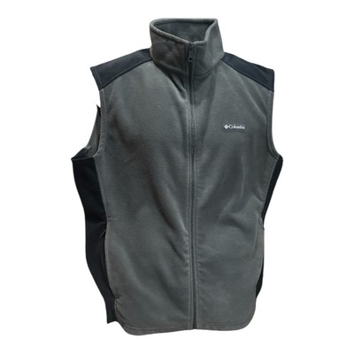 Columbia Men's Steens Mountain Vest - Size Large Two Toned Gray & Black