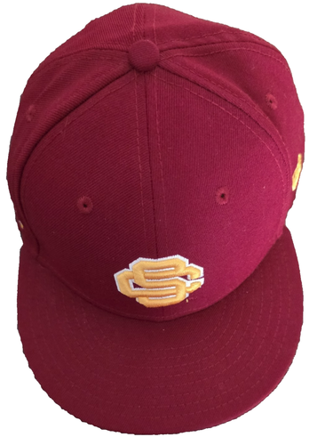 New Era USC Trojans 59FIFTY Fitted Cap Chef Till Death Size 7 1/2 Burgundy