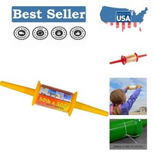 Extra Long 500ft Kite Line on Lightweight Spool - 50lb Strength for All Ages