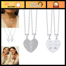 14K Gold Plated Heart Necklace with Cubic Zirconia  Dainty Love Pendant Jewelry