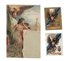 WWII Italian Art Military 88o Reggimento Fanteria w/ 2 Stamps Postcard 2625