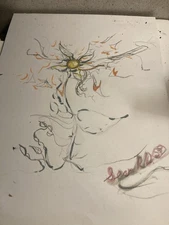 Original Art Drawing(Sean R. D. 25’) “Golden Dragon Lilly