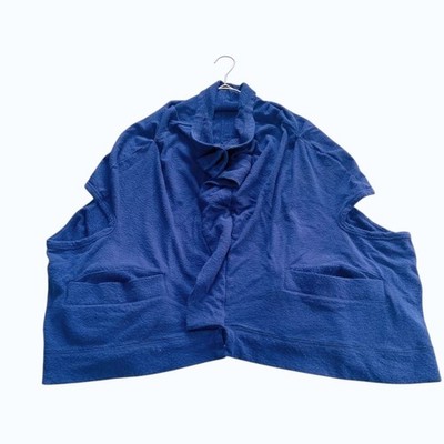 MOYURU Cotton Asymmetrical Vest Navy Size M-L Japanese Designer