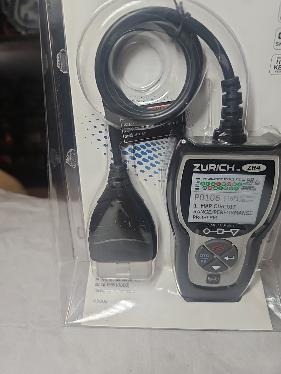 Zurich Obd2 Automotive Code Reader Zr4 63808 Auto Check