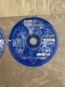 Resident Evil-CODE: Veronica (Sega Dreamcast, 2000) 2 Discs Only TESTED