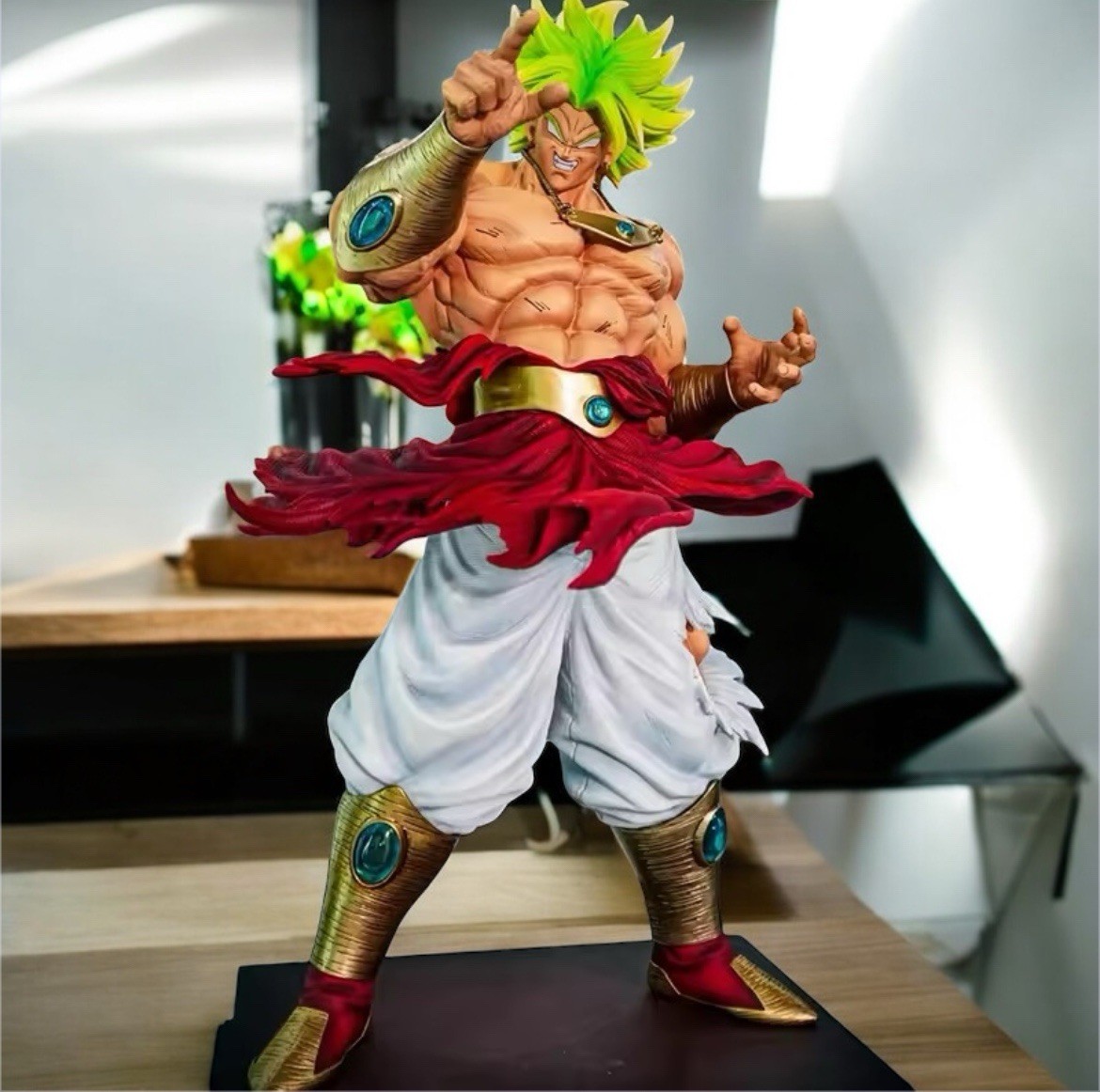 Broly Figure Dragon Ball Z Statue de collection géante 50 cm en PVC