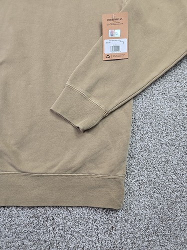 Iowa Hawkeyes Sweater Mens Large NWT Tan Sweatshirt Embroidered Spellout Logo - Picture 5 of 15