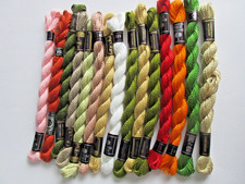 Perlgarn Stärke 3🔴15 x MEZ/ Anchor Stickgarn   Baumwolle, 15 Farben