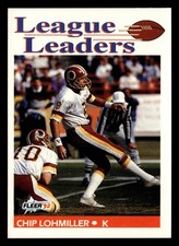 Chip Lohmiller 1992 Fleer League Leaders #459 Washington Redskins *216