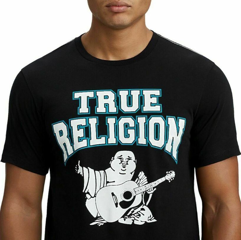 True Religion Men'S Big Buddha T Shirt Graphic Tee T-Shirt In