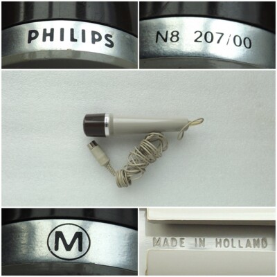 Vintage  Philips N8  207/00  Microphone  Made in Holland
