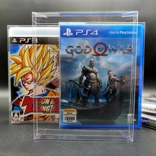 LOT 20 x PS3 PS4 PS5 Clear Plastic Cases Box Protectors Custom NEW