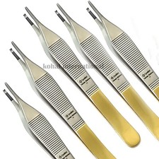 German T/C Adson Tissue Forceps 1x2 Rat Tooth, Surgical Forceps, ophthalmology