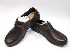 Clarks Cheyn Madi Black Leather Women's Slip-On Shoes - Size 8.5 NWB