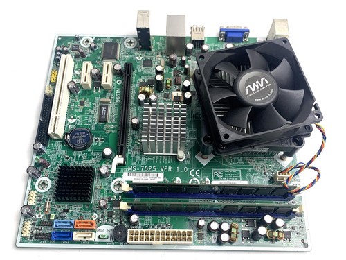 MSI MS-7525 Mainboard mATX Bundle +Intel Pentium E2160 +Kühler+RAM+Slotblende - Afbeelding 4 van 4