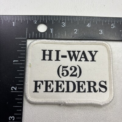 Vtg HI WAY 52 FEEDERS Patch (Beef, Cow, Cattle, Feedlot ~ Alberta Canada) 00SO