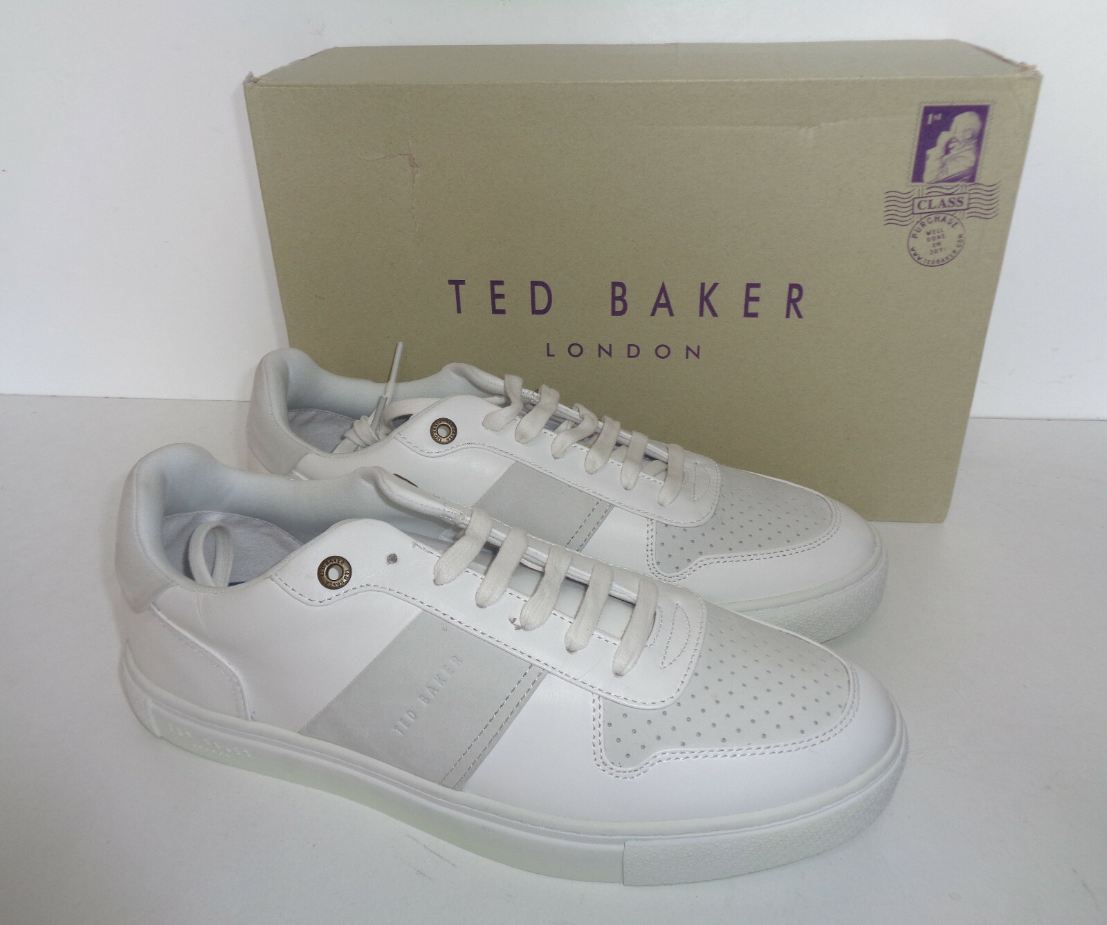white designer trainers