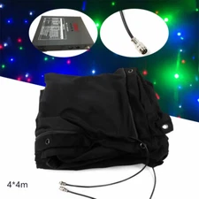 LED Stage Backdrop Star Curtain 13x13ft  Wedding Party Background Starry Sky DMX