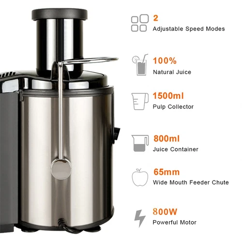 800W Electric Juicer Fruit Vegetable Blender Juice Extractor Citrus Machine US - Picture 10 of 13