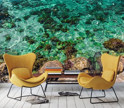 3D Stone Lake E1951 Wallpaper Mural Paper Wall Print Indoor Murals CA Honey