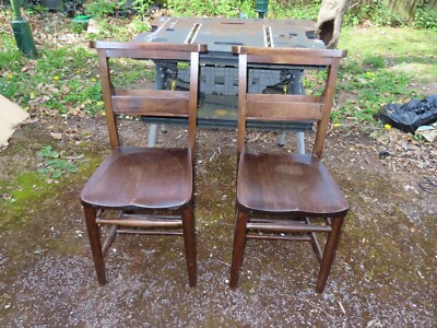 pair of chapel church chairs UK