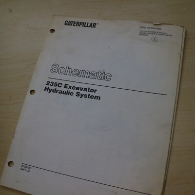 CAT 235C CRAWLER EXCAVATOR HYDRAULIC System Schematic shop diagram manual repair