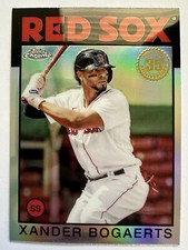 Xander Bogaerts 2021 Topps Chrome 1986 Refractor Card #86BC-8 Boston Red Sox 🔥