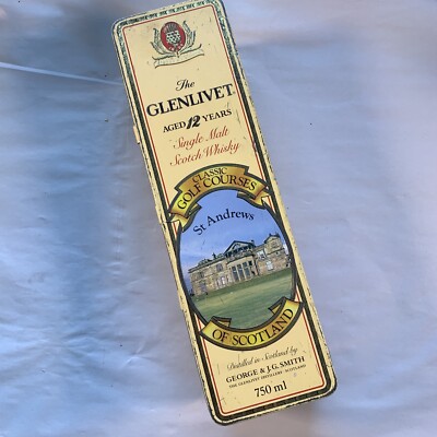 The Glenlivet 12 Year ST ANDREWS Classic Golf Courses Tin - highly collectable
