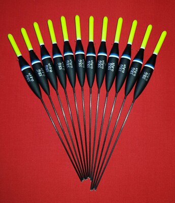 *SCHNÄPPCHEN* 12 x verschiedene hochwertige Angelruten Schwimmer (Pack 325Y12)