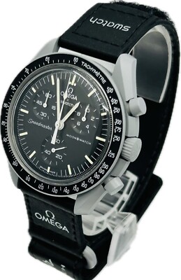 Omega x Swatch Speedmaster Mission To The Moon SO33M100 Excellent