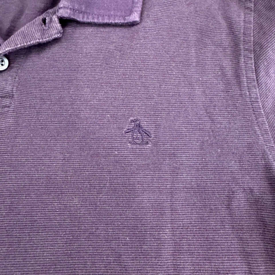 Camisa Polo Penguin Para Mujer Mediana Heritage Calce Ajustado Púrpura Informal Top Golf Foto 2 de 4