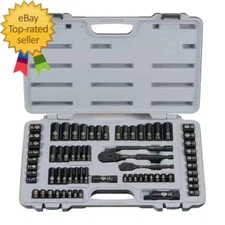 1/4 & 3/8 In. Drive Black Chrome SAE 69-Piece Mechanic Tool Set