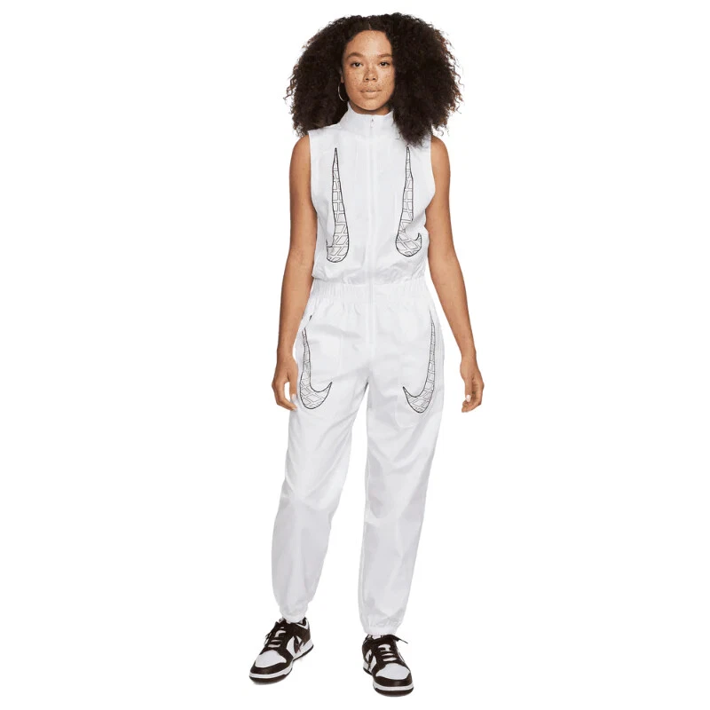 Nike Air Max Essentials Womens Jumpsuit DM6078-100 Coverall Pants Jacket Sports New L