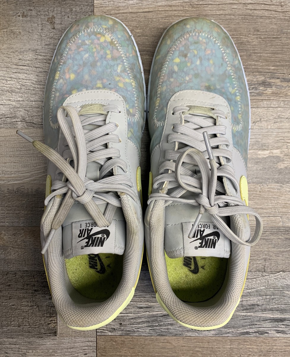 新品 IKE AIR FORCE 1 CRATER PURE PLATINUM VOLT ナイキ エア