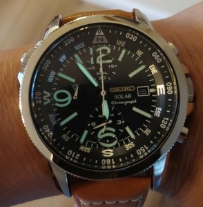 seiko solar field watch