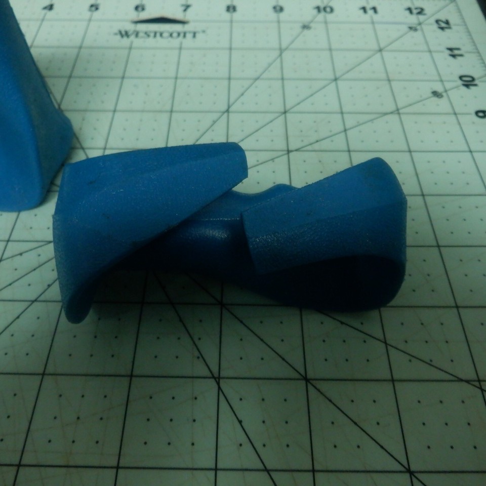 Ski Pole Pistol Grips ONLY Vintage Blue Molded Strapless eBay