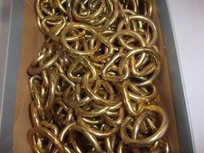 vtg lot 13 lbs of brass rings and crafter