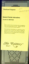 Brother Knitting Machine Punch card Basket Ball Fairisle Sports Pattern Card