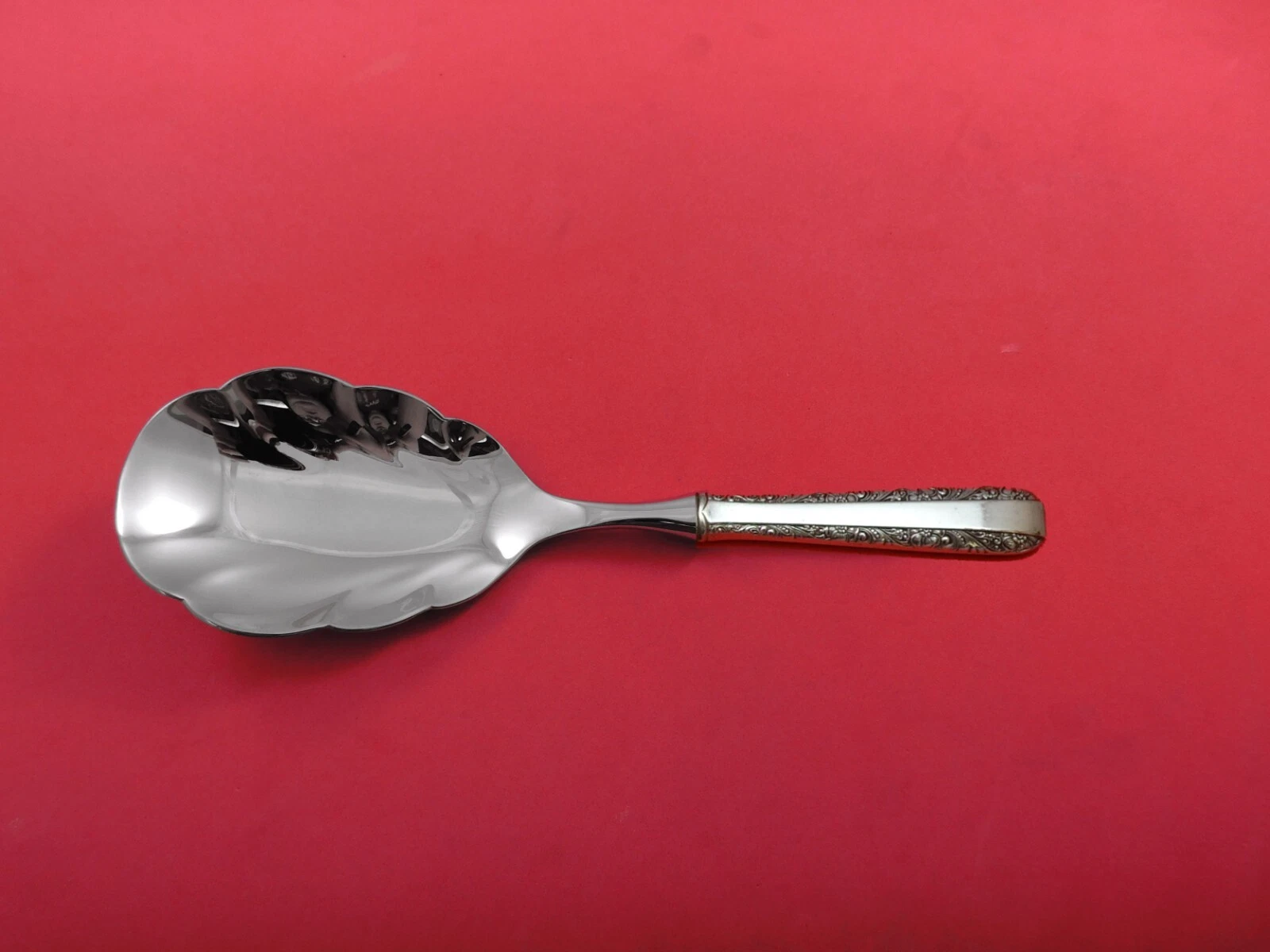 Candlelight by Towle Sterling Silver Rice Spoon Scalloped HH WS Custom Made