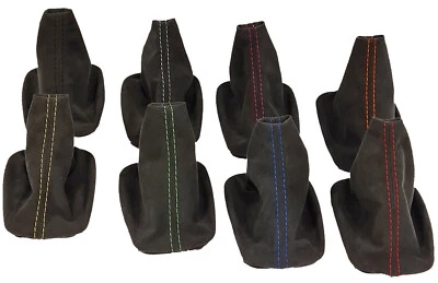 PER AUDI A4 B5 ALCANTARA BORSA CAMBIO CUCITURA SELEZIONABILE