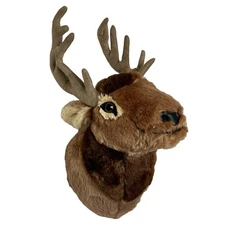 Adore 15" Teton The Elk Plush Stuffed Animal Walltoy Wall Mount Wired Antlers