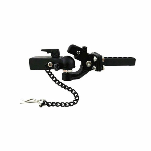Gancho de remolque de enganche de metal + montaje para coche sobre orugas SCX10 90046 TRX4 1/10 - Imagen 2 de 6