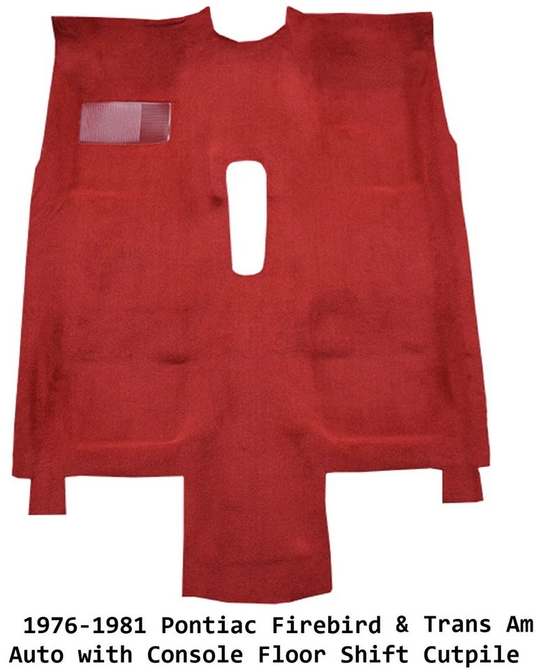 Pontiac Firebird o Trans Am ACC 1976-1981 4 velocidades y suelo moldeado Cutpile automático Foto 3 de 4